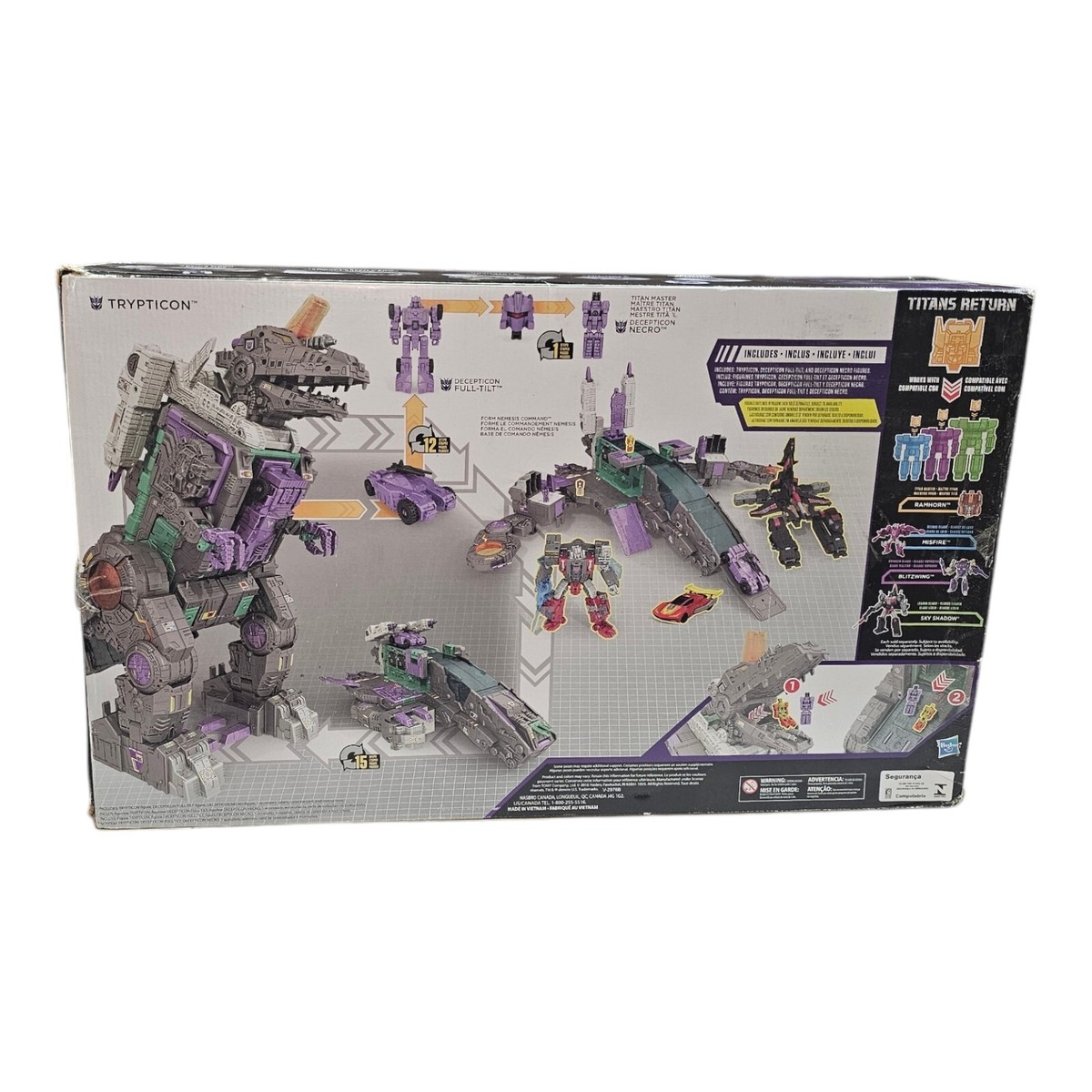 2017 Hasbro Transformers Titans Return Decepticon Necro