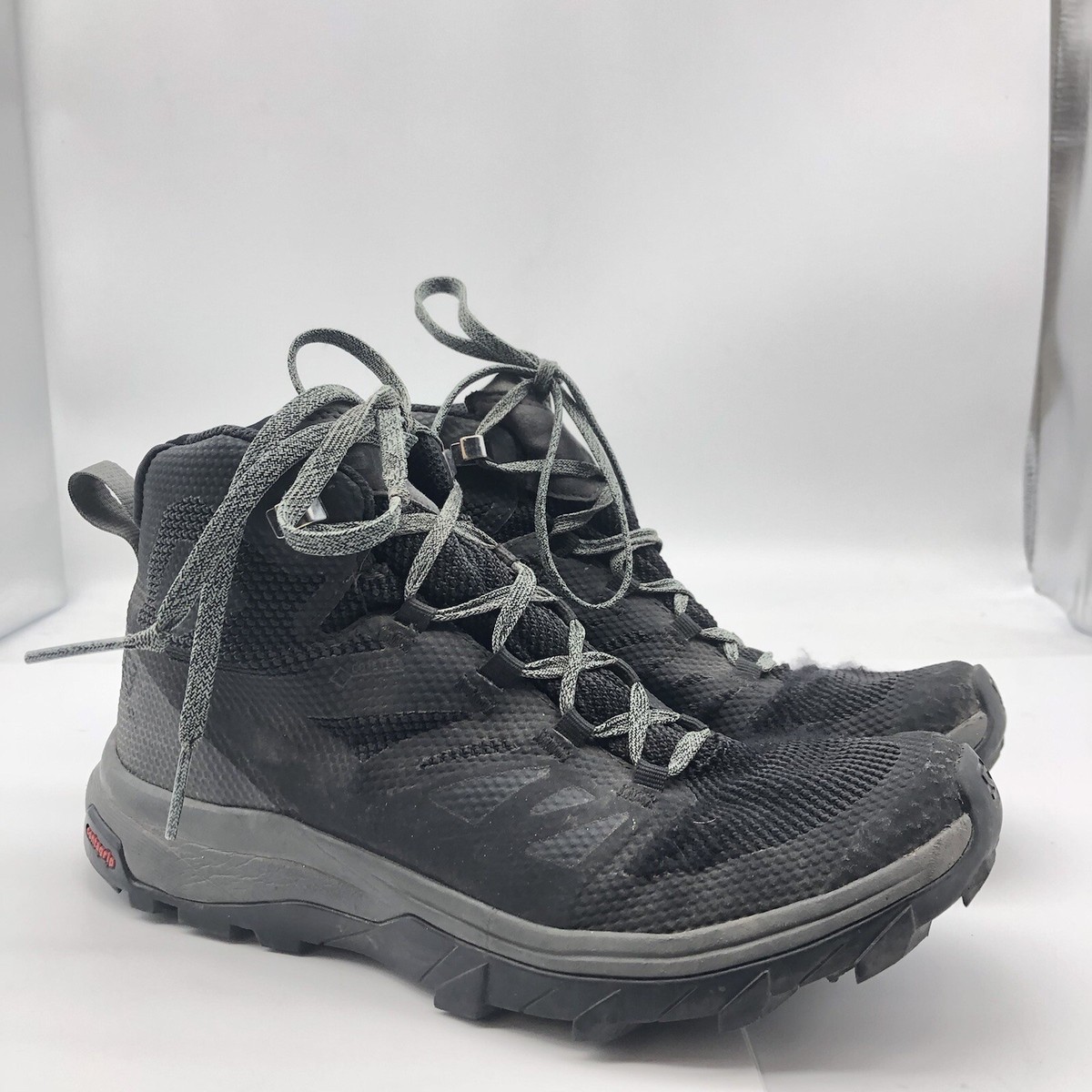 Salomon Outline Mid GTX Goretex Men's Sz 6.5 Black hiking boots EU 38 | eBay