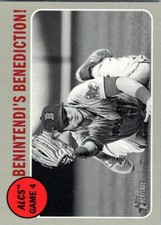 2019 Topps Heritage #201 Andrew Benintendi Playoff HL Boston Red Sox