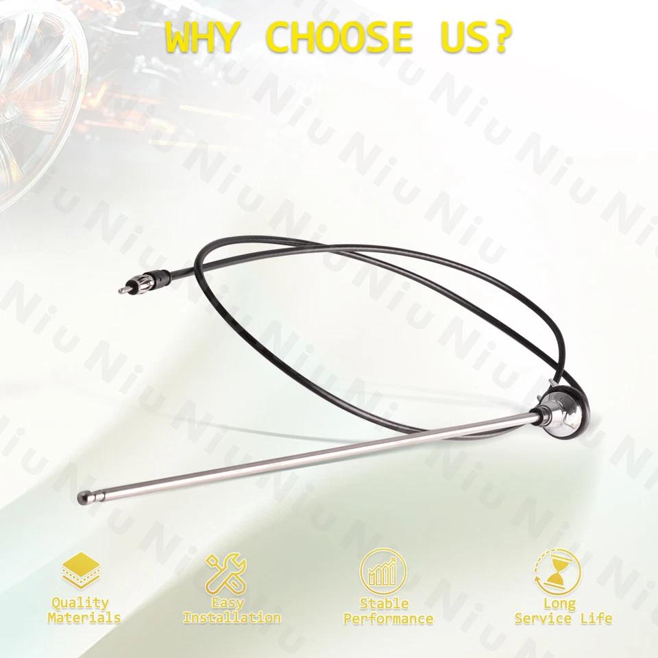 3 Section Retractable Vintage Style AM/FM Car Radio Antenna Round Base - Image 4 of 4