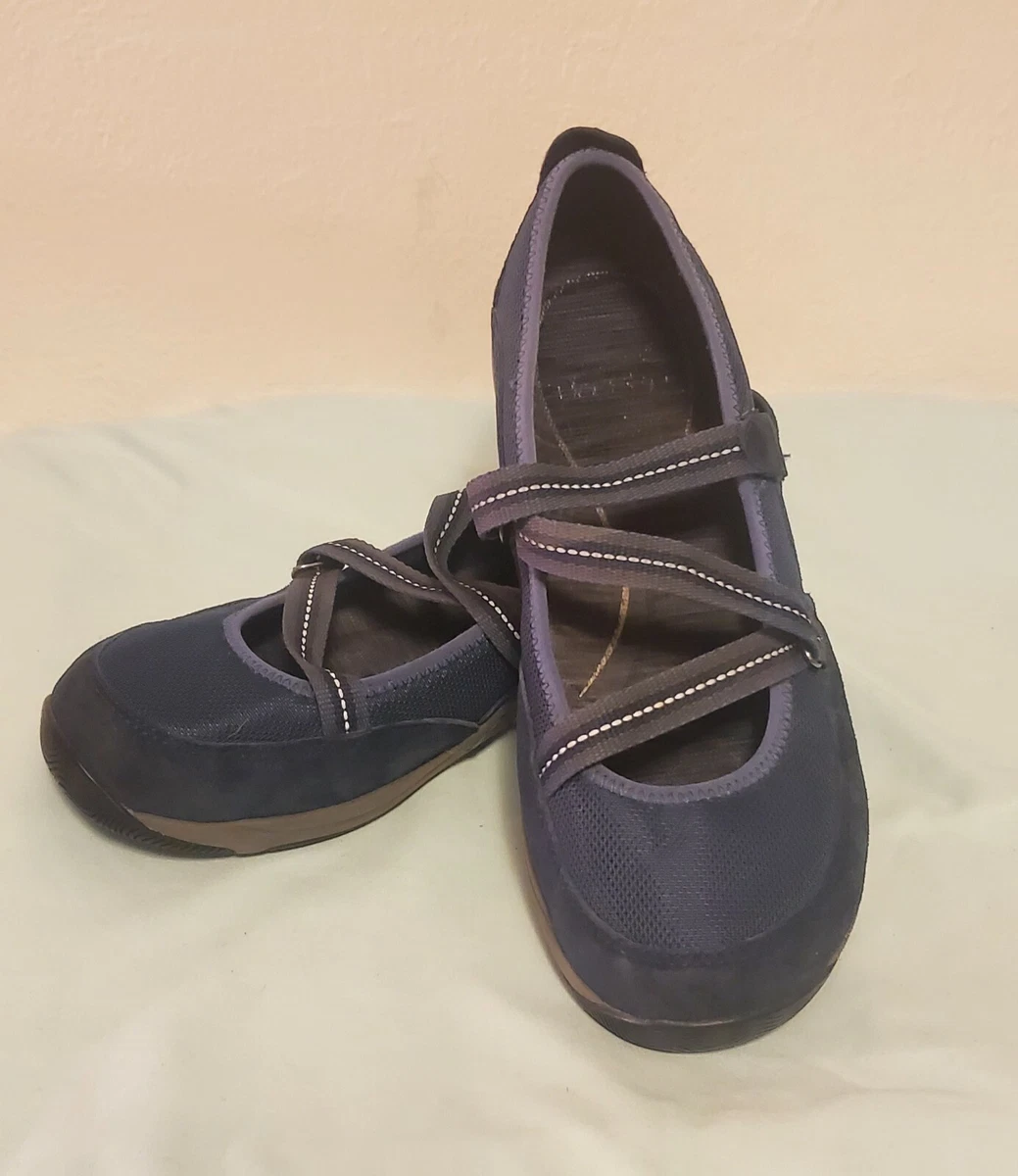 Dansko Hazel Suede Mary Jane Women s Shoe blue style 4504547500 Sz
