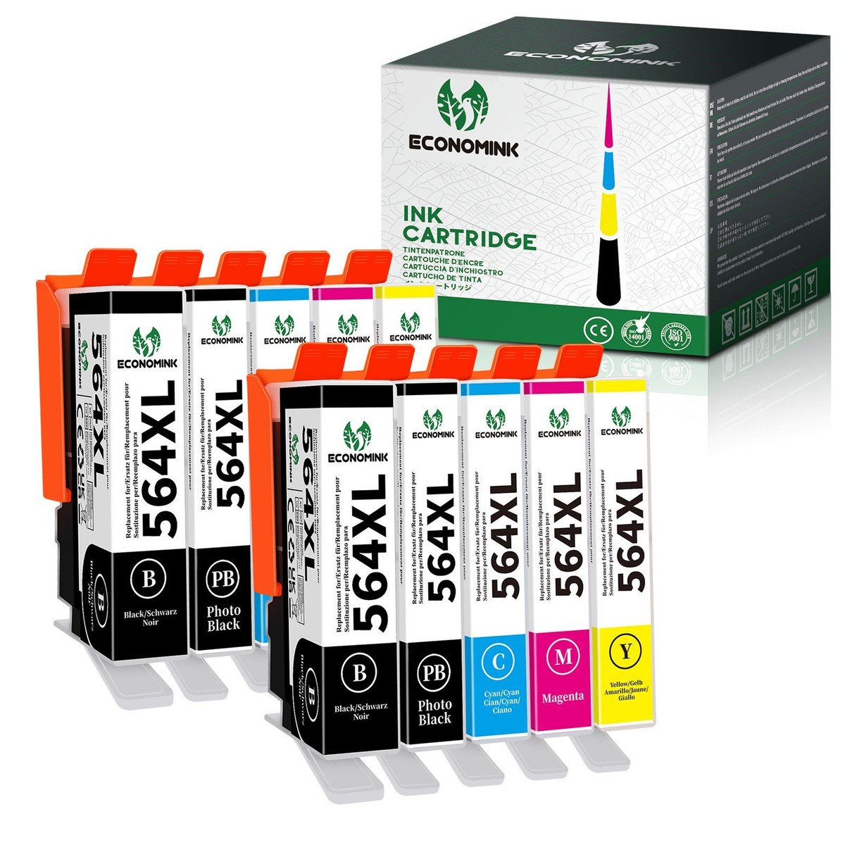 Inchiostro Per Photosmart 7520 Cartuccia Di Inchiostro 564XL Compatibile HP - Per Stampanti Photosmart 6520, 7520, Deskjet 3520, Officejet 4620 Kit Colori Cmyk Hp - Foto 9