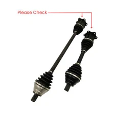 PAIR CV Drive Shaft for Audi A3 VW Caddy Golf MK5 MK7 Jetta Passat 2003-2019 DCT