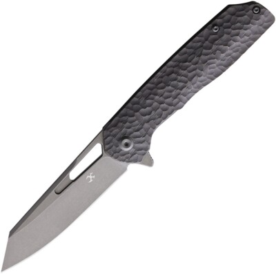 Kansept Knives Shard Folding Knife 3.5'' S35VN Steel Tanto Blade Titanium Handle