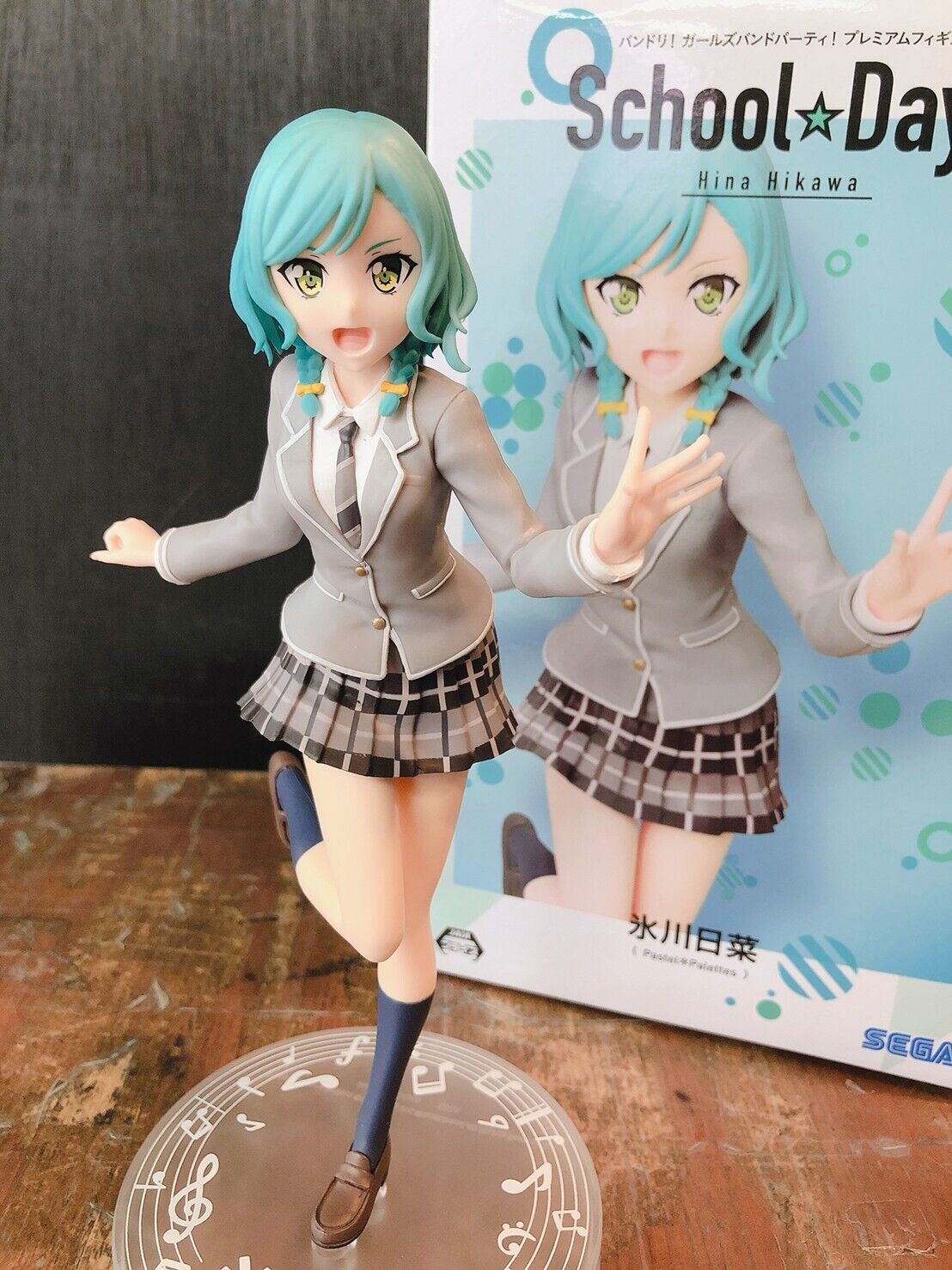 DMCMX Figure Bang Dream! Anime Game Character Model Hikawa Hina College  Uniform Static Character Desktop Decoration PVC Material 21cm Chassis  Decoration : : Toys & Games