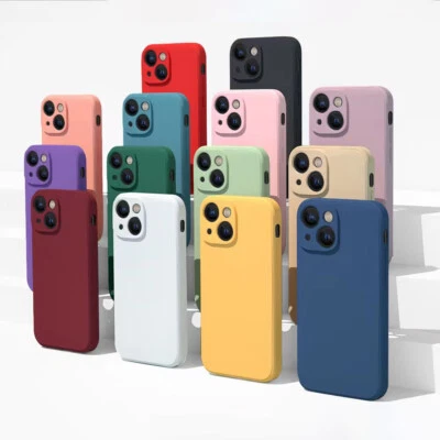 MEINCOVER | FULL BODY COVER SILIKON SCHUTZHÜLLE Handy Hülle für iPhone 16 15 14 13 12 11 Pro Max Mini Kamera Schutz Silikon Case