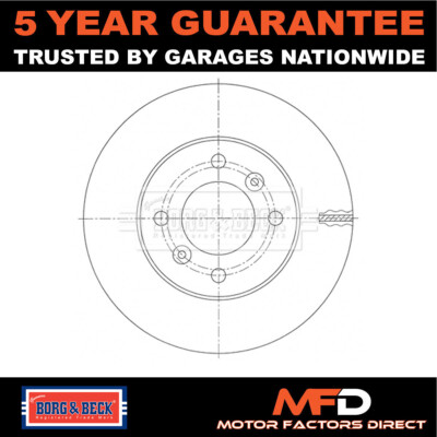 Fits Proton Savvy 2005-2012 1.2 1x Brake Disc Front Borg & Beck