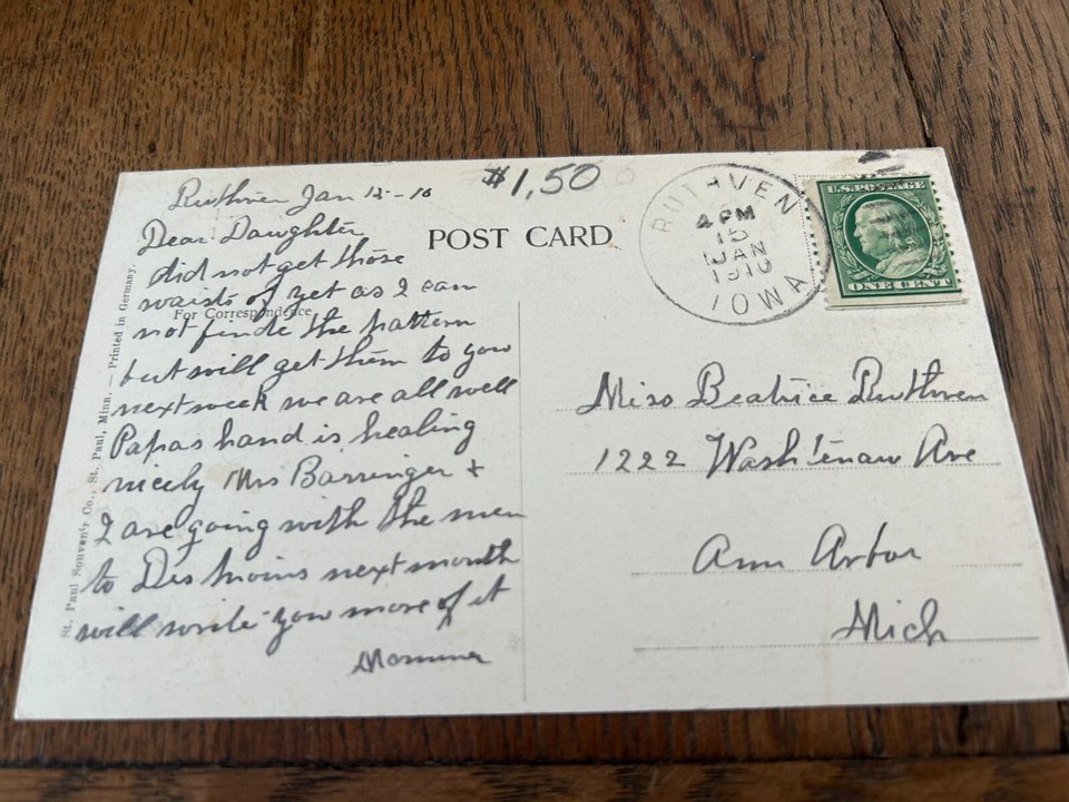 Babcock's Inlet Lost Island Lake Ruthven Iowa Postcard eBay