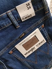 Wrangler 11MWZ Icons original slim men's jeans *size 38 waist x 34 leg* MEASURED