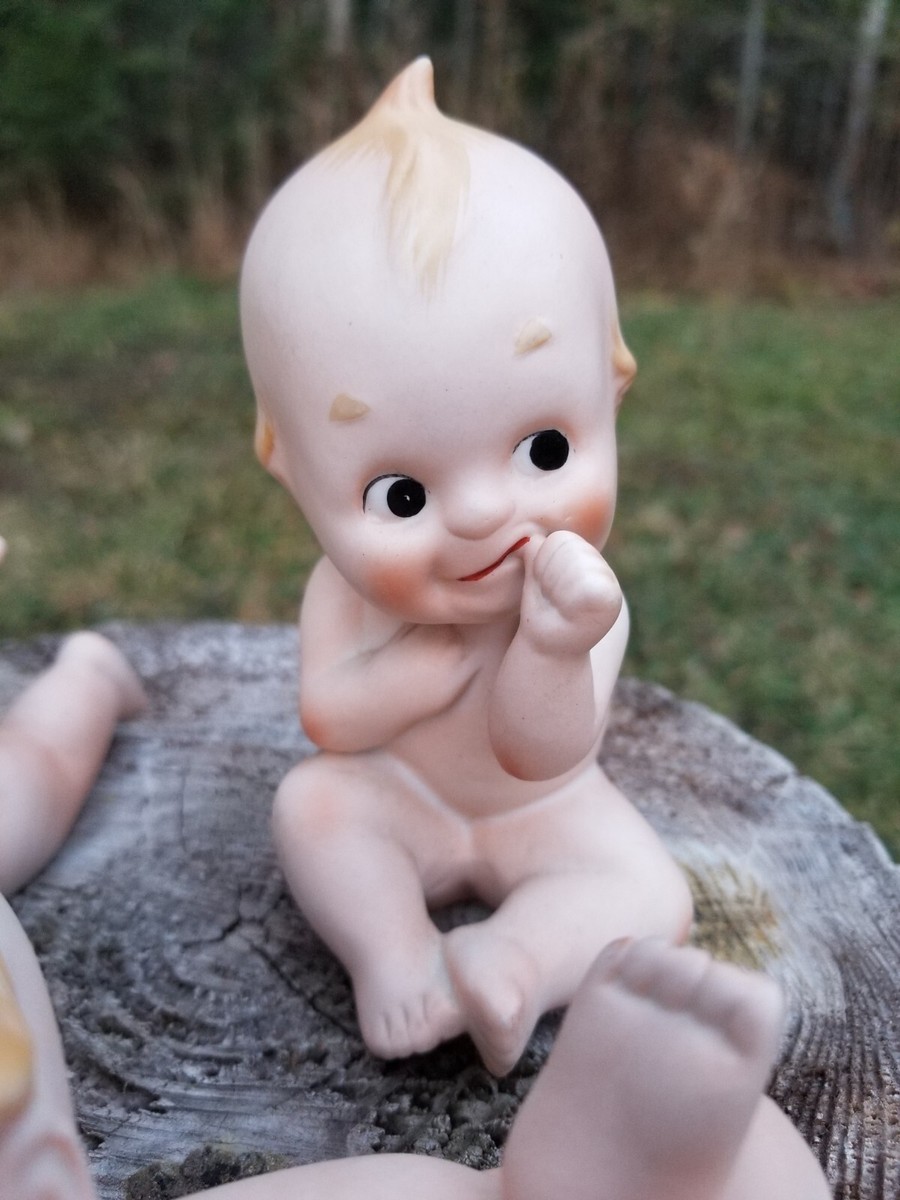 Vintage Kewpie Babies Lot of 3 Porcelain Baby Figures Baby