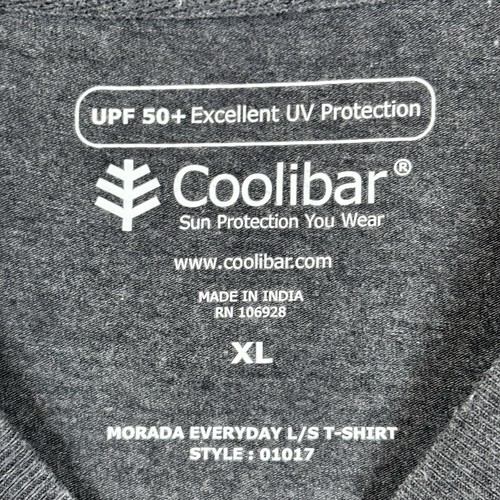 Coolibar Morada Everyday T-Shirt Mens XL Bundle Cotton Bamboo L/S UPF 50+ - Picture 7 of 7