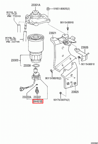 Genuine Toyota LandCruiser 79 78 Series HDJ HZJ Fuel Filter Water Sensor Switch - Picture 11 of 24