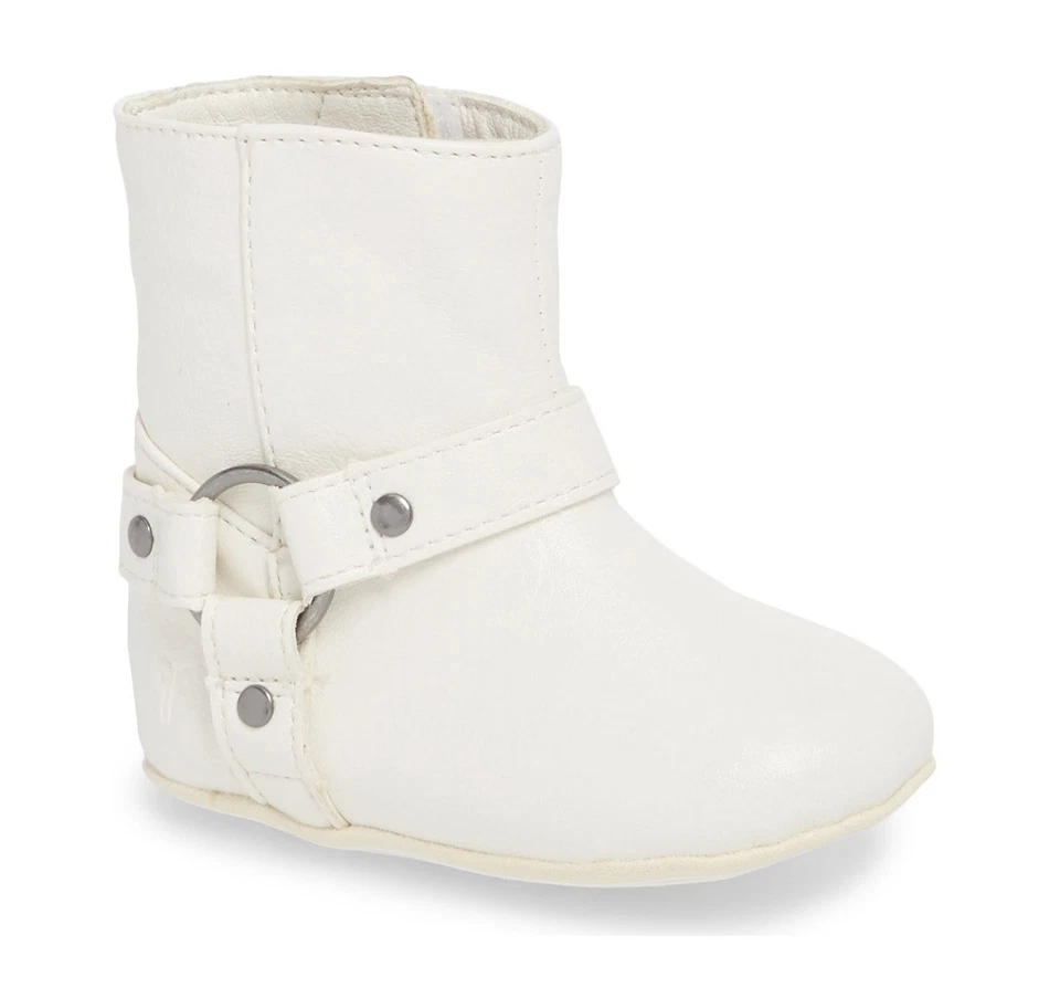 FRYE Kids Baby ремень младенца девочки загрузки кроватки туфли, белый, размер 1, 3 - Изображение 2 из 4