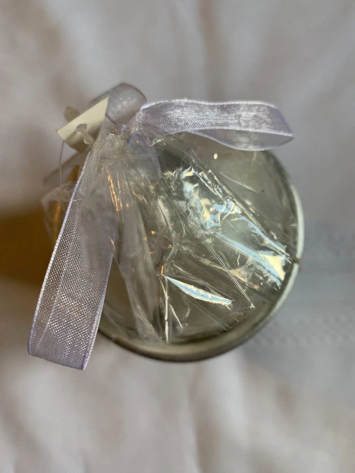 Luminessence Candle and Holder Silver Glitter Stars Ceramic Holiday Bulb Star  - Image 2 of 3