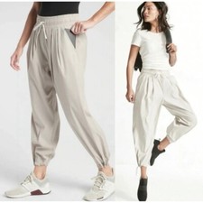 Athleta Revive Jogger Pants Size 6 Ankle Adjustable Ruching