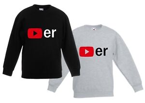 Lettore di YouTube Felpa Per Bambini Maglione toutuber si TUBO LOGAN KSI |  eBay