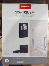 Kwikset SmartCode 260 Keypad Electronic Lock Halifax Lever Matte Black