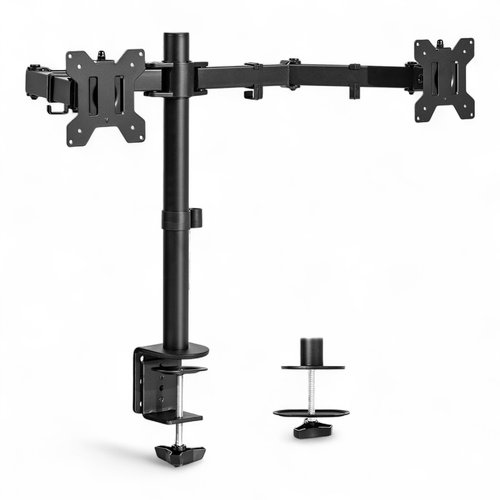 VIVO STAND-V002 Black Dual Monitor Desk Mount Adjustable Stand 17" ( Stand Only) - Picture 3 of 4