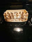 McCoy Planter Ceramic Scottie Dogs Rectangular Brown USA Art Pottery MCM Vtg