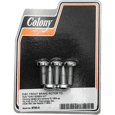Colony Machine Brake Rotor Hardware Front Torx Screw Kit 8793-5