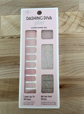 DASHING DIVA GLOSS Ultra Shine 32 Gel Nail Strips GS14 Feeling Flush, Pink Gold