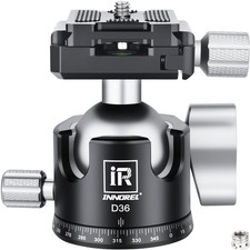 D36 Low Profile Camera Tripod Ball Head, 36mm All Metal Panorama Ball Head Co...