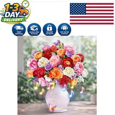 3D Musical Peony Bouquet Card - Perfect Mother's Day Gift with Lights 
