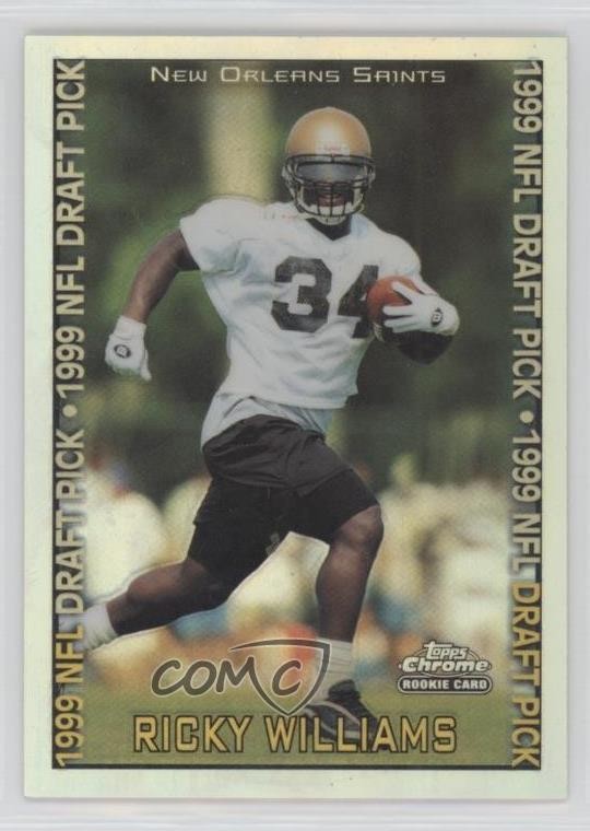 1999 Topps Chrome 1999 NFL Draft Pick Refractor Ricky Williams #135 Rookie RC