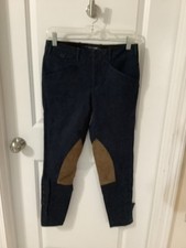 Ralph Lauren Sports Navy Blue Horse Riding Pants Women Size 6 Cotton Blend