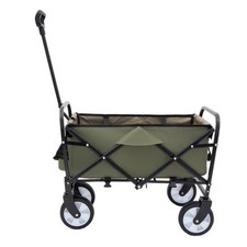 Collapsible Foldable Wagon Cart With Strapping System, Beach Wagon ,