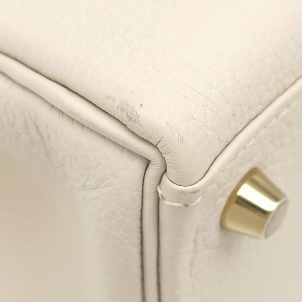 HERMES Kelly 25 2-Way Bag, Inner Stitching Togo Off-White U Stamp 9.4*7.4*3.9 in image 10