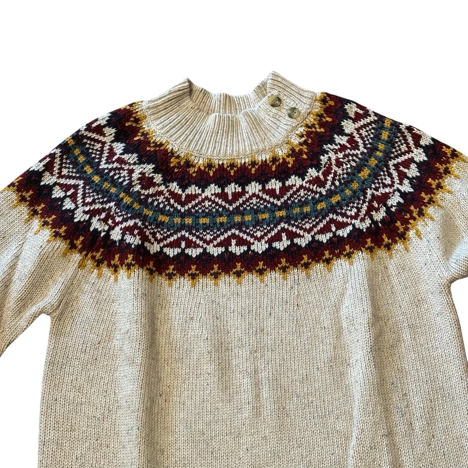 Suéter para mujer Sahalie talla XL Fair Isle esquí nórdico suéter jersey Foto 3 de 4