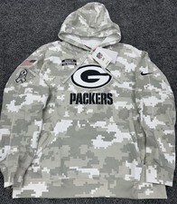 Green Bay Packers Nike NFL Salute to Service Arctic Camo Hoodie   Men  s XL