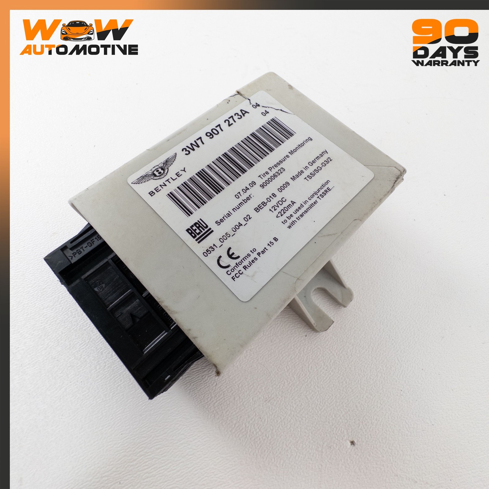 04-17 BENTLEY CONTINENTAL GTC GT TPMS TIRE PRESSURE MONITORING SENSOR OEM
