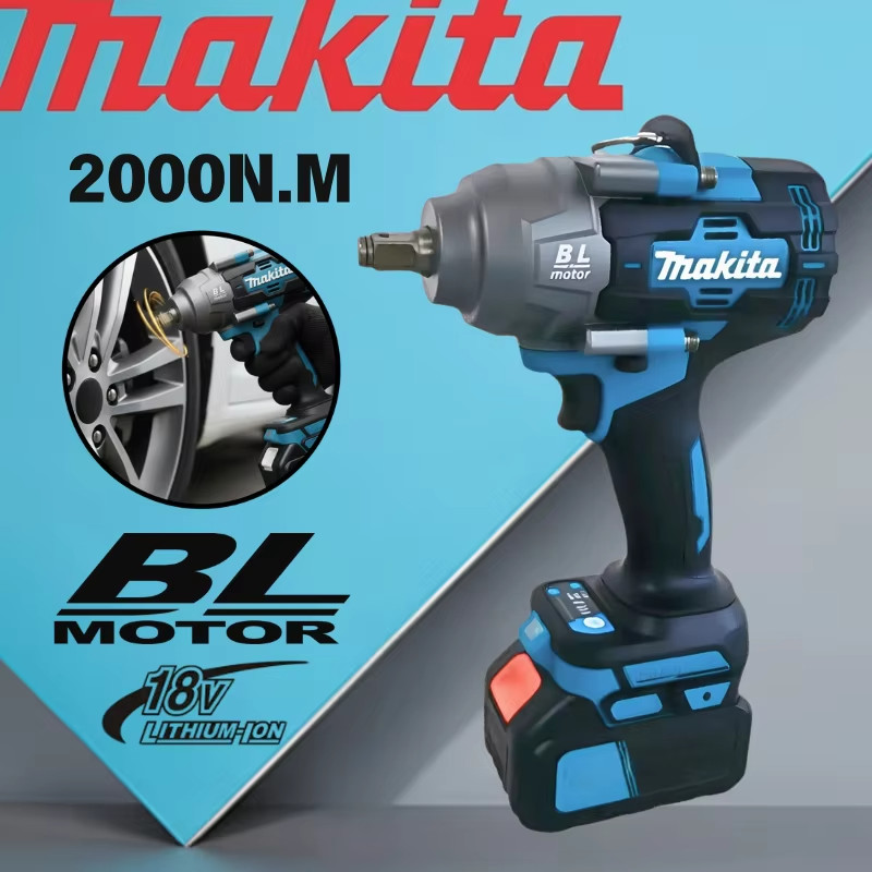 Makita 2000Nm Brushless Impact Wrench, High Torque, 1/2" Drive, Professional Aut