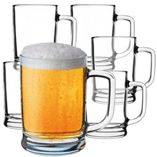 KADAX Bierkrüge, Glaskrug, 0.5 L, 6 Stück