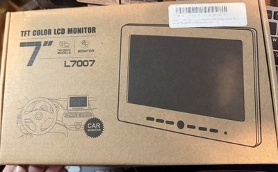 7'' TFT LCD Car Monitor L7007 Dashboard Backup Camera Display 12V