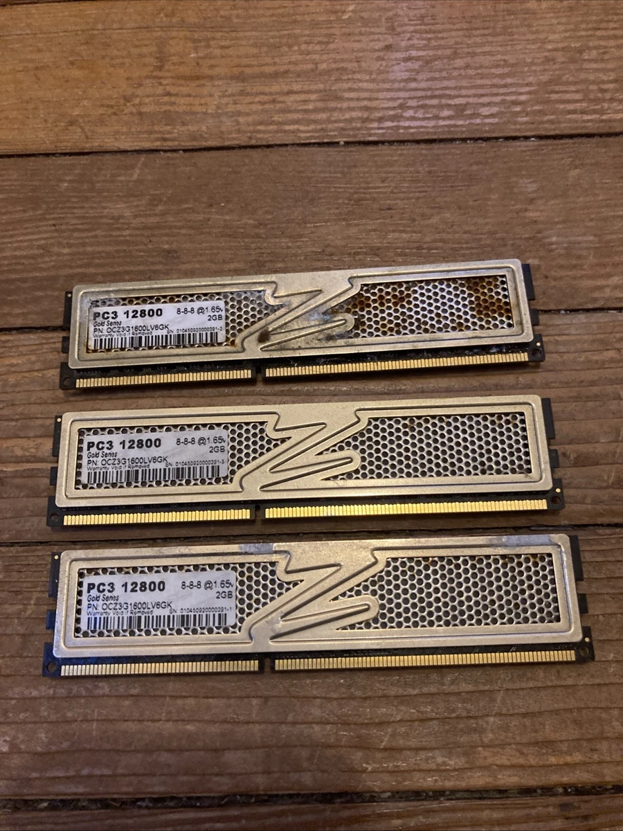 MÉMOIRE DE BUREAU VINTAGE OCZ 1 Go RAM DDR3 PC3-12800 1600 MHz CL7