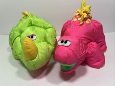 Vintage 1992 Fisher Price Puffalumps Dino-Roars Lot Of 2
