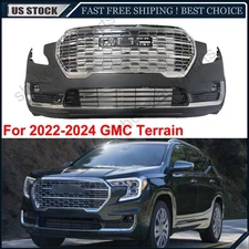 For 2022-2025 GMC Terrain Complete Front Bumper Grille Assembly w/Fog lights