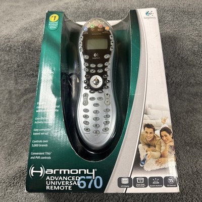 Logitech Harmony 670 Universal Programmable Remote Control with box and cable