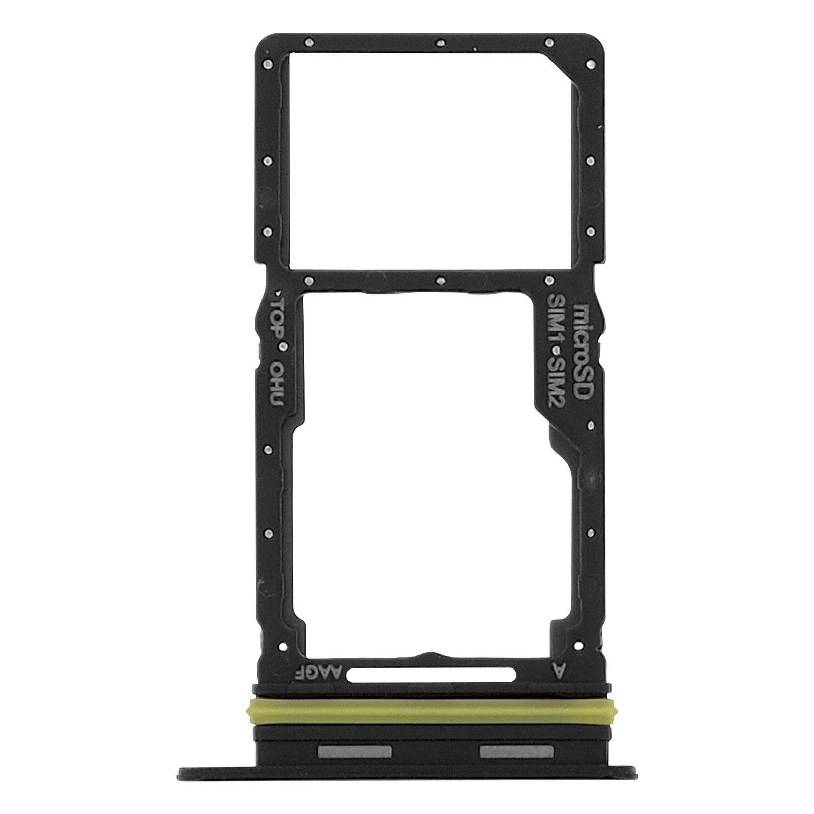 Support Double SIM pour Galaxy A17 5G Emplacement Hybride Nano SIM et Carte Mémoire MicroSD