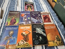 Job Lot X9 Edgar Rice Burroughs BOOKS OAKDALE AFFAIR SWORDS OF MARSSPACE CADET
