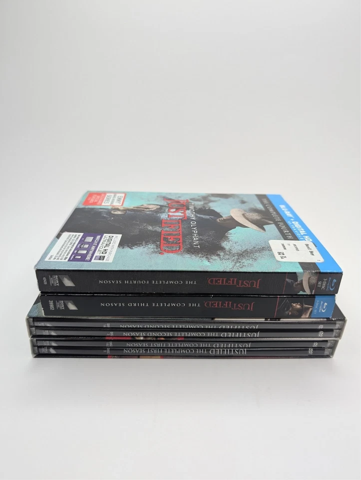 Justified DVD & Blu-ray Lot– Seasons 1–2 (Used DVDs) + Seasons 3–4 (New Blu-ray) Foto 4 de 4