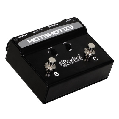 Radial HotShot MD Dynamic Microphone Switcher Stage Mic Toggle/Footswitch