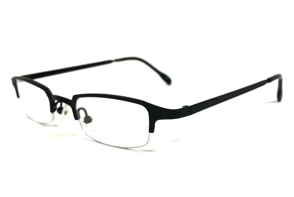 Monturas de gafas ogi 0012 COL.10 negro mate rectangular media borde 45-21-140 Foto 4 de 4