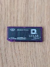 Rare Vintage Sony Lexar 256 MB - 128 MB x 2-in-1 Memory Stick