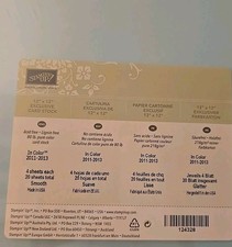 Retired Stampin Up 2011-3013 In Color Card Stock 8.5  x11  NEW SEALED