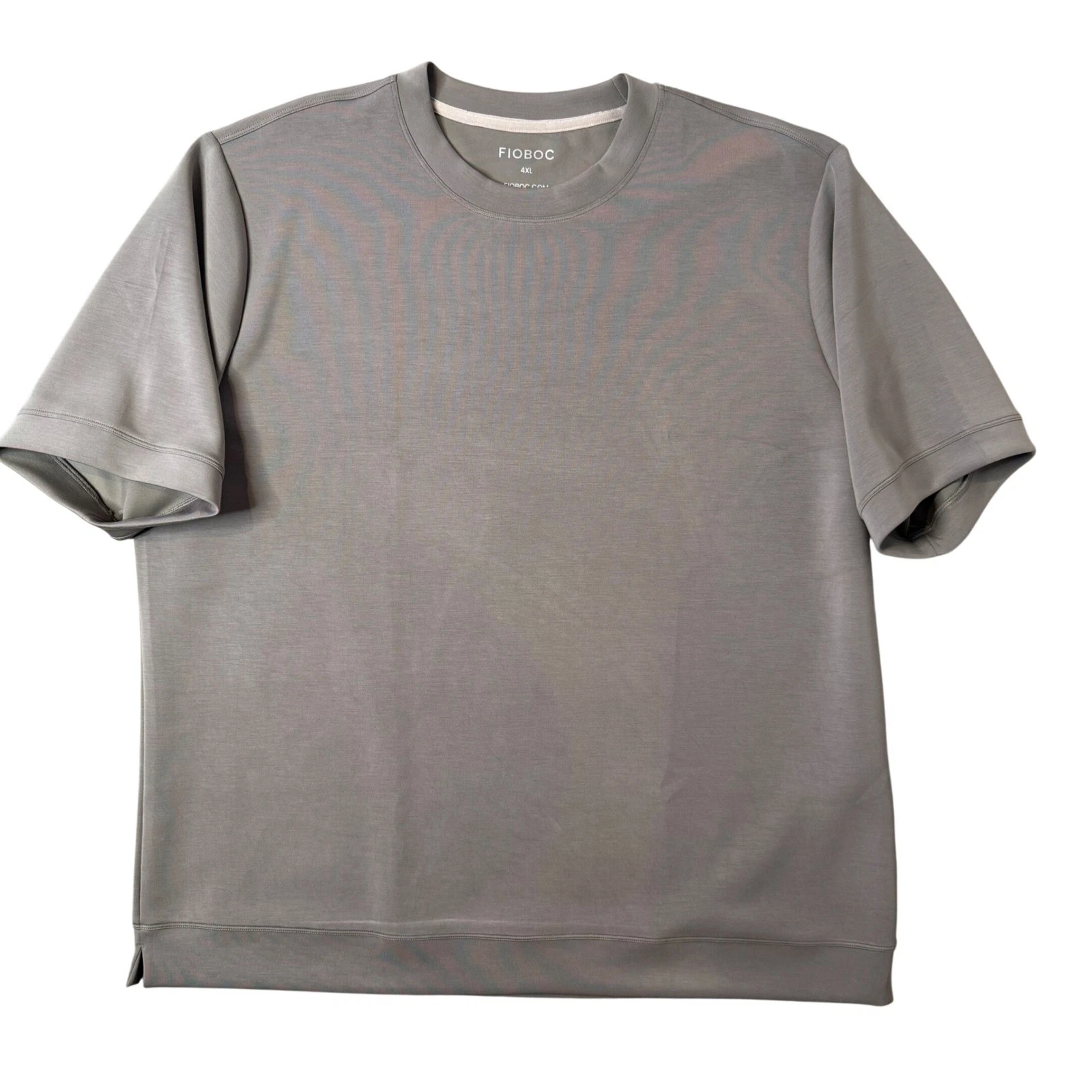 Fioboc Mens 4XL Gray Short Sleeve Crew Neck Performance T-Shirt Minimalist Tee
Opens in a new window