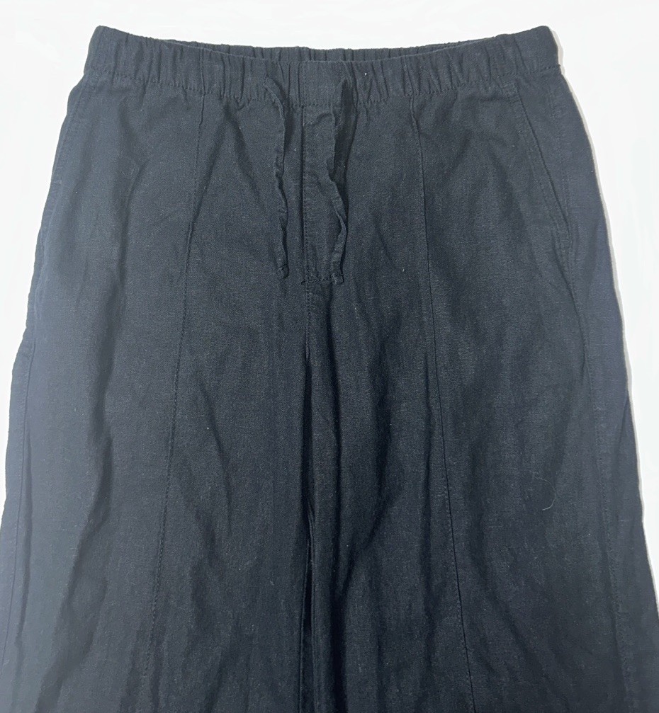 Preowned- Gap Drawstring Pull On Wide Leg Pants W… - image 3